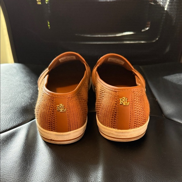 Lauren Ralph Lauren Tan Textured Slip-Ons - Picture 2 of 5